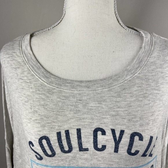 SoulCycle Gray Long Sleeve Crewneck Shirt L Edgartown Martha's Vineyard - Picture 2 of 11